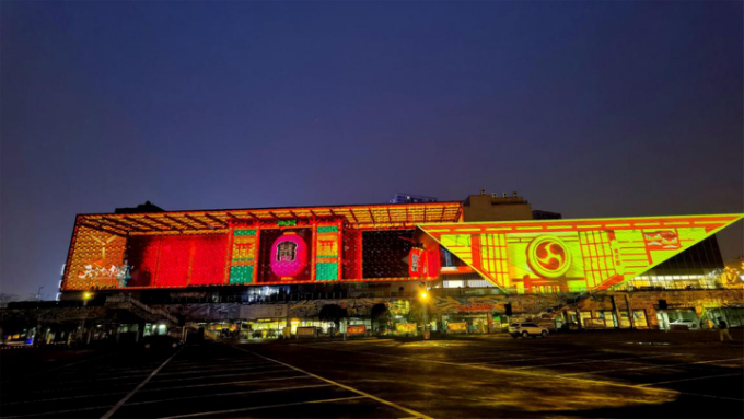 寸灘國際絲路花街建筑光影秀于7月1日開街上演啦！(圖15)